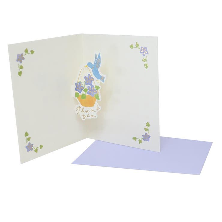 cinemacollection グリーティングカード シンプルポップアップミニカード スミレ APJ メッセージカード ミニサイズ ミニ封筒 多目的 グッズ ...