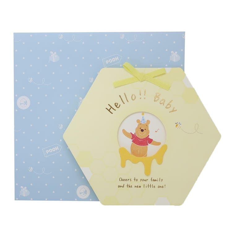 cinemacollection くまのプーさん 色紙 ハローベビー色紙 ディズニー APJ メッセージボード 寄せ書き 出産 お祝い キャラクター グッズ 文...