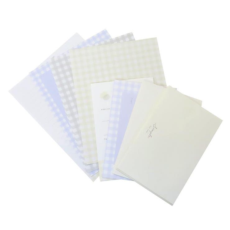 cinemacollection レターセット ボリューミーレター ペールギンガム クーリア 手紙セット 便箋&封筒 かわいい グッズ 文房具