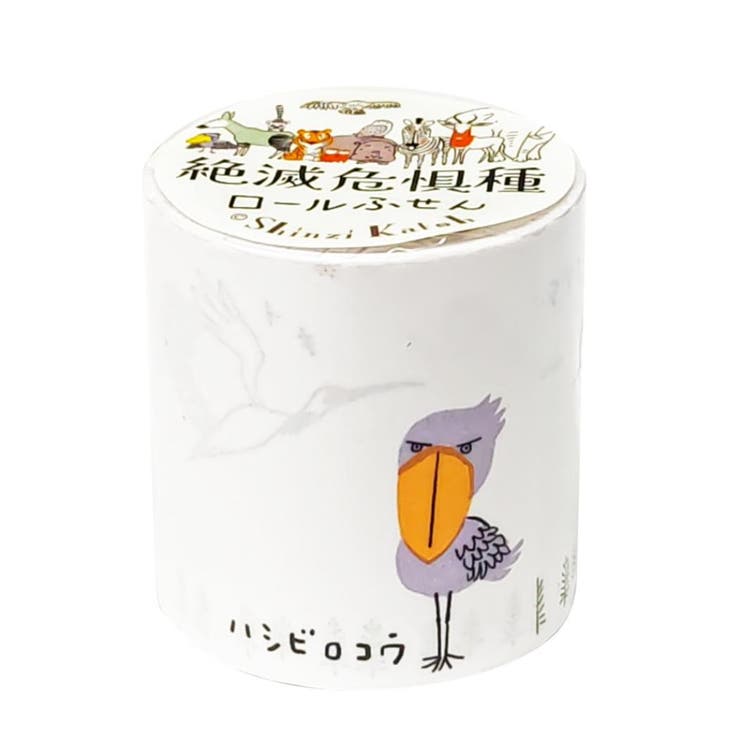 【10％OFFクーポン！1/16(金)1:59まで】cinemacollection Shinzi Katoh 付箋 ロールふせん 鳥の絶滅危惧種 シール堂印刷 ミニメモ 事務用品 伝言 グッズ 文房具