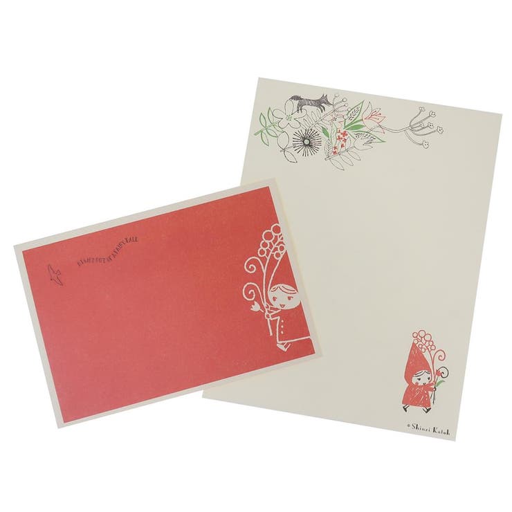 cinemacollection 手紙セット レターセット 赤ずきん 花束を 木野瀬印刷 便箋&封筒 かわいい グッズ 文房具