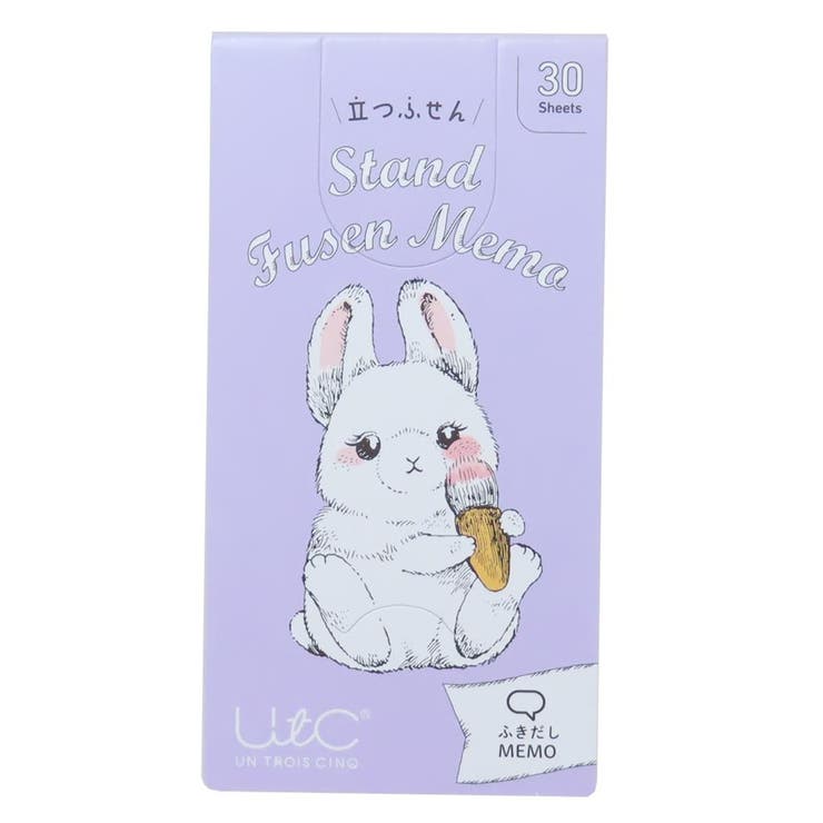 cinemacollection いわさきゆうし 付箋 立つふせん おめかしするウサギ ふきだし ヒサゴ 立つふせん か..