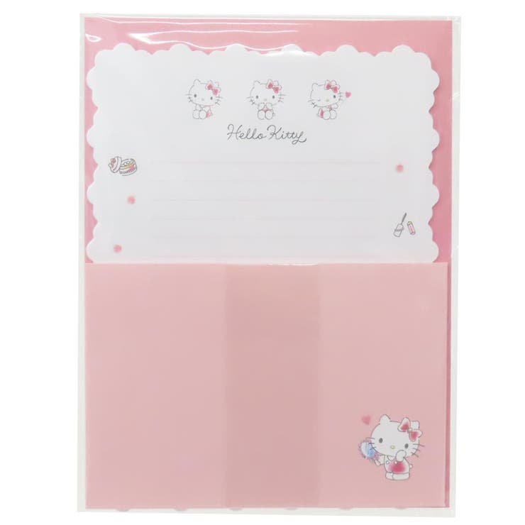 cinemacollection ハローキティ レターセット カームレター サンリオ カミオジャパン ダイカット便箋&封筒 手紙セット キャラクター グッズ 文...