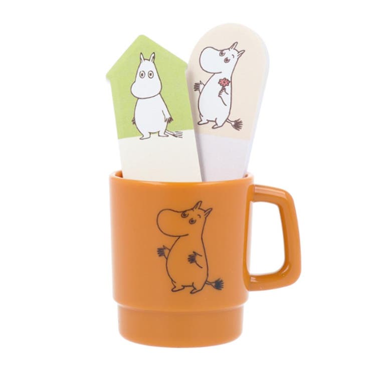 【10％OFFクーポン！11/27(木)1:59まで】cinemacollection ムーミン 付せん マグカップ付箋 北欧 サンスター文具 プレゼント キャラクター グッズ 文房具
