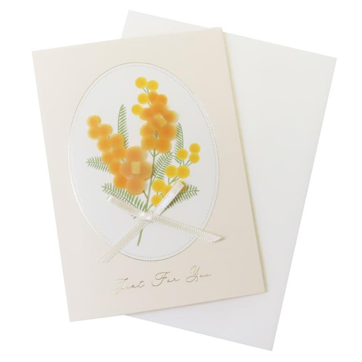 cinemacollection グリーティングカード トレペフラワーカード 多目的 ミモザ アクティブコーポレーション メッセージカード ギフトカード お祝い...