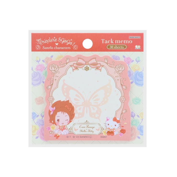 【10％OFFクーポン！11/27(木)1:59まで】cinemacollection Yes！プリキュア5GoGo！xサンリオキャラクターズ 付箋 ダイカット付箋 キュアルージュ サンスター文具 新学期準備文具 キャラクター グッズ 文房具
