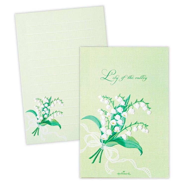 cinemacollection 便箋 ハガキ箋 スズランブーケ 日本ホールマーク 手紙 葉書箋 おしゃれ グッズ 文房具