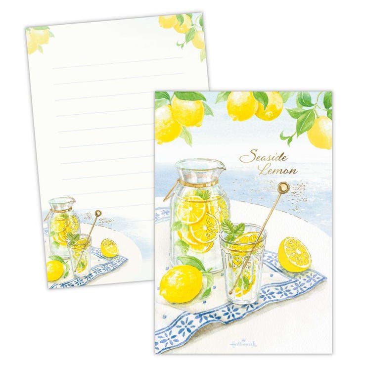 cinemacollection 便箋 ハガキ箋 シーサイドレモン 日本ホールマーク 手紙 葉書箋 おしゃれ グッズ 文房具