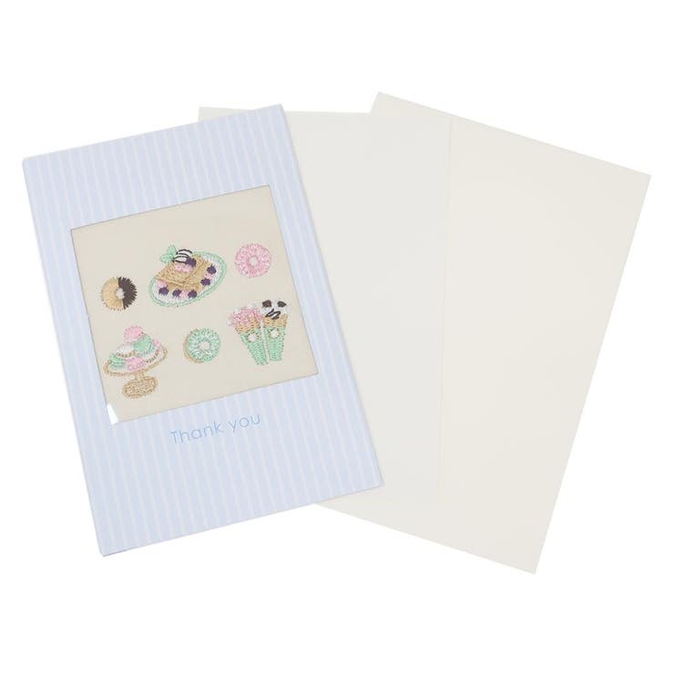 【10％OFFクーポン！3/26(木)1:59まで】cinemacollection annas アンナス グリーティングカード 刺繍カード TYマカロン 学研ステイフル 多目的 封筒付き グッズ 文房具