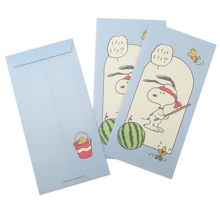 cinemacollection スヌーピー ぽち袋 和紙ポチ袋大3枚セット スイカ割り ピーナッツ フロンティア お年..