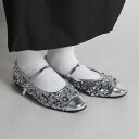 aimoha 【shoes365】バックル付きスパンコールバレエシューズ シューズ・靴