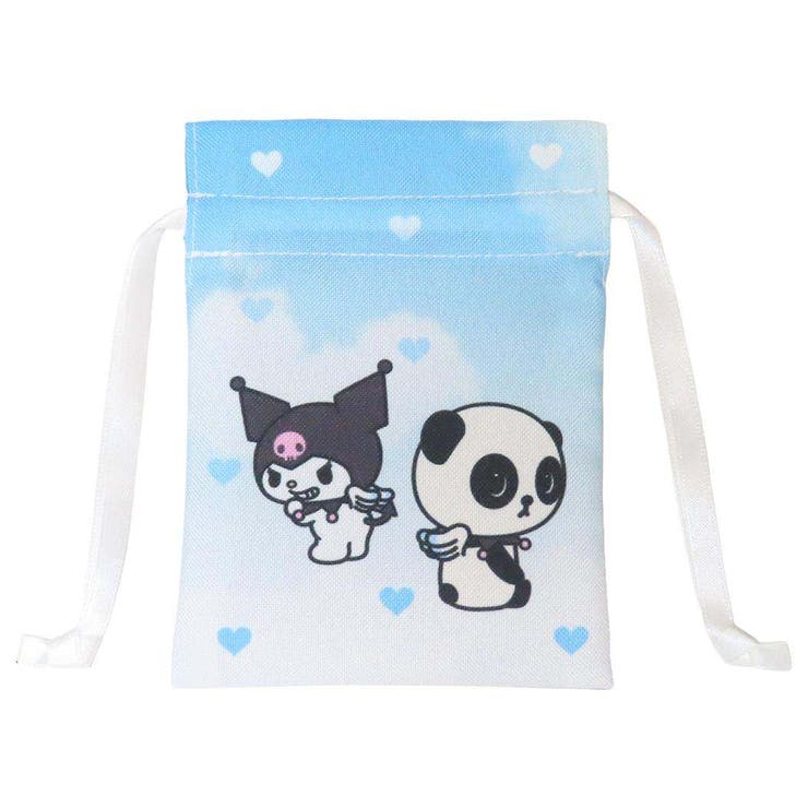 【10％OFFクーポン！1/16(金)1:59まで】cinemacollection パンシェルxサンリオキャラクターズ ミニ巾着袋 豆巾着 パンシェルxクロミ サンリオ マリモクラフト 小物入れ キャラクター グッズ バッグ・鞄