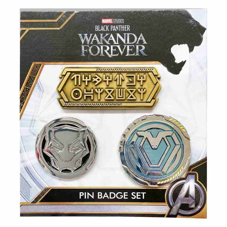 【10％OFFクーポン！2/10(火)1:59まで】cinemacollection ブラックパンサー ワカンダ フォーエバー ピンバッジ ピンズ3個セット MARVEL インロック コレクション雑貨 キャラクター グッズ ファッション雑貨