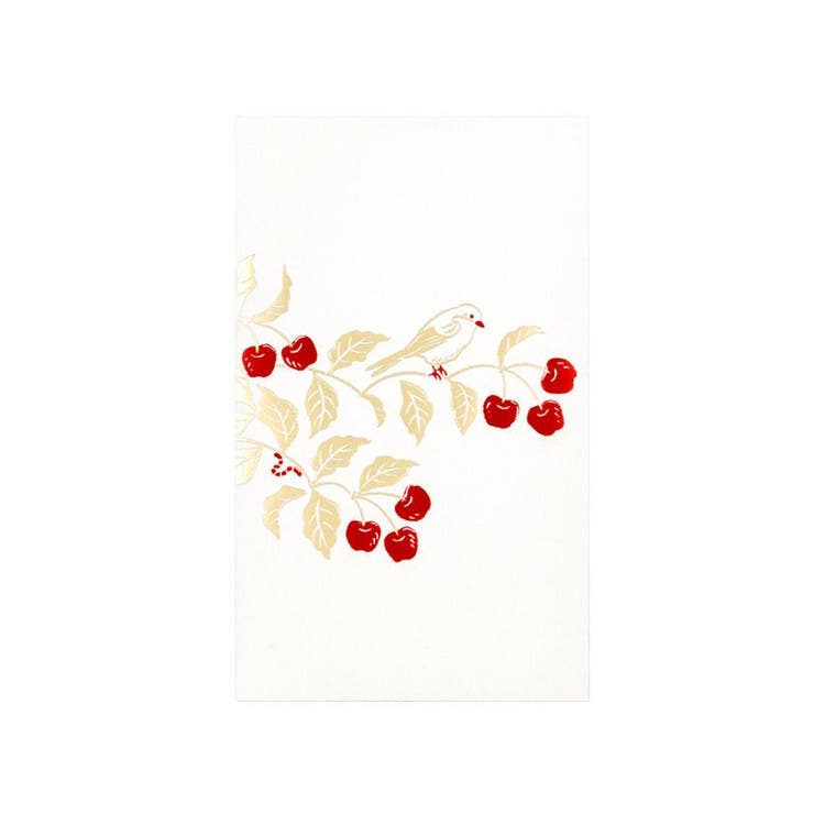 【10％OFFクーポン！2/23(月)1:59まで】cinemacollection ROKKAKU ポチ袋 箔ぽち袋 花さんぽ 2枚入り さくらんぼ フタバ 箔押し お年玉 お盆玉 グッズ 文房具