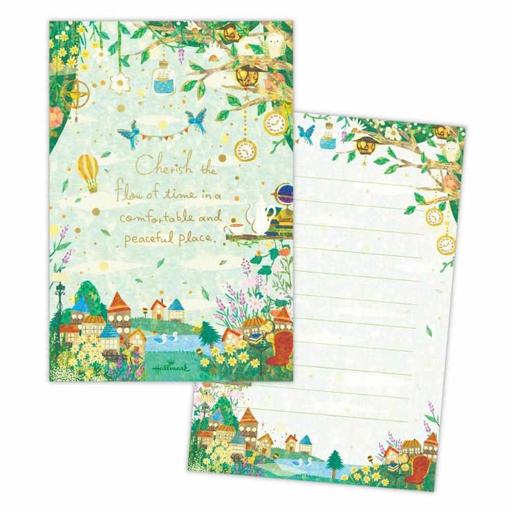 cinemacollection むうめぐ ポストカード ハガキ箋 心地よい時間 日本ホールマーク 手紙 葉書箋 かわいい グッズ 文房具