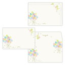 cinemacollection メッセージカード ミニメッセージカードセット 4枚セット セット風船と鳥 日本ホールマーク カード&封筒 多目的 かわいい グ...