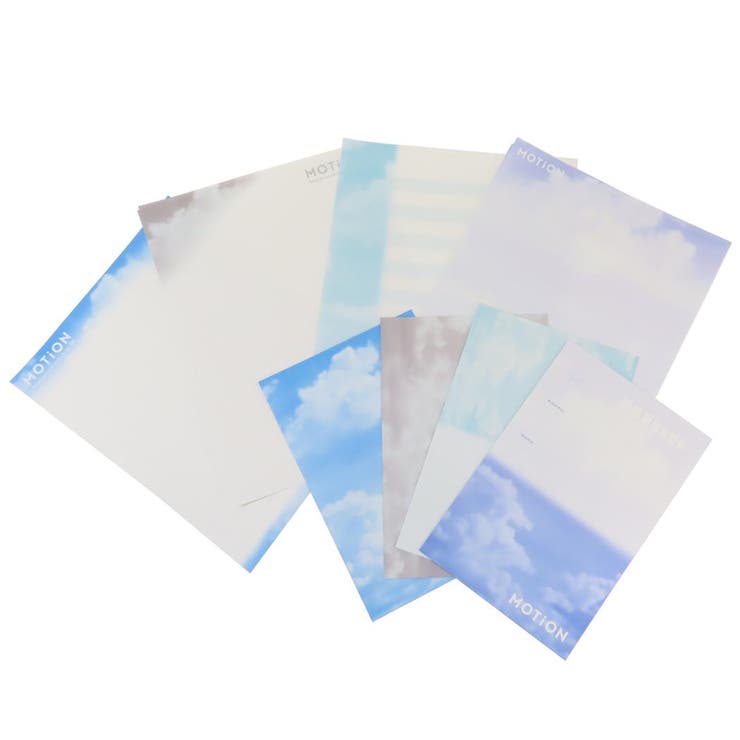 cinemacollection MOTiON レターセット ソーメニーレター 空 カミオジャパン 新学期準備文具 かわいい グッズ 文房具