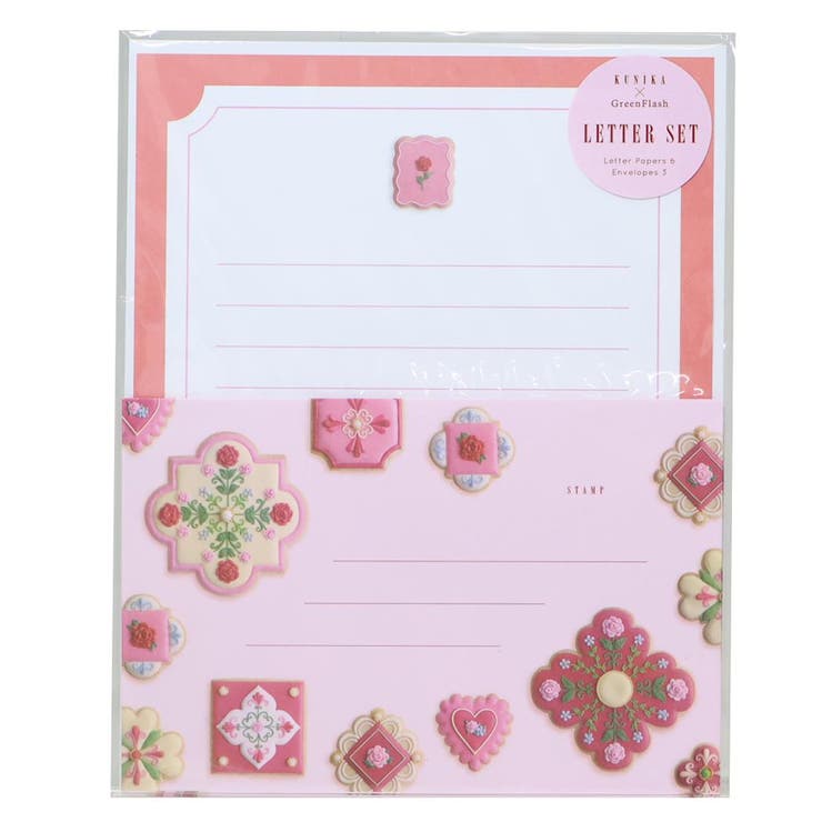 cinemacollection KUNIKA 手紙セット レターセット red Green Flash 便箋＆封筒 おしゃれ グッズ 文房具