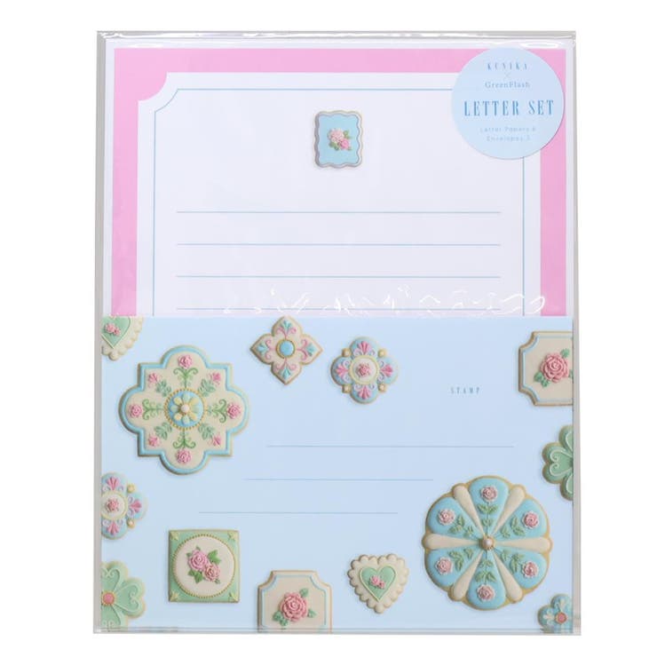 cinemacollection KUNIKA 手紙セット レターセット blue Green Flash 便箋＆封筒 おしゃれ グッズ 文房具