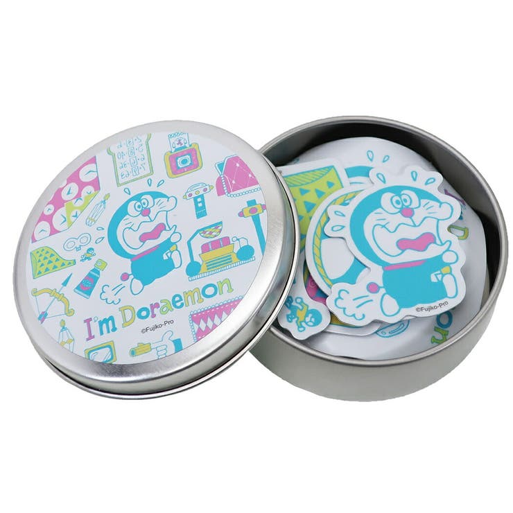【10%OFFクーポン!11/27(木)1:59まで】cinemacollection ドラえもん 缶入り ミニステッカー フレーク シール LCC-012 サ...