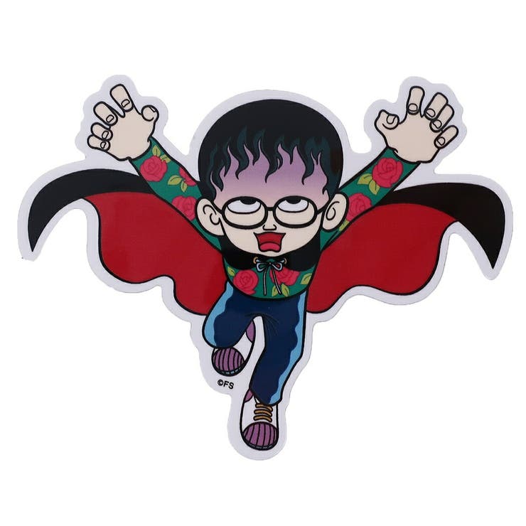 Stickers - cinemacollection ダイカット ステッカー 魔太郎がくる!! 防水 ステッカー 藤子不二雄 ゼネラルステッカー DECOシール 耐光 耐水 アニメキャラクターグッズ シネマコレクション 文房具