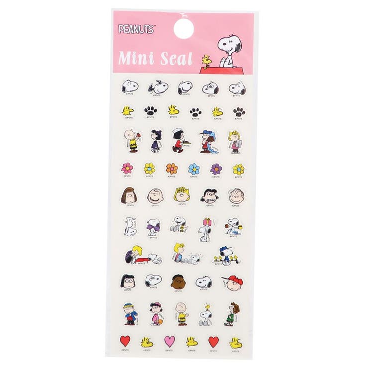 cinemacollection スヌーピー シールシート ミニシール フラワー ピーナッツ S＆C デコレーション DECOシール かわいい キャラクター グッズ シネマコレクション 文房具