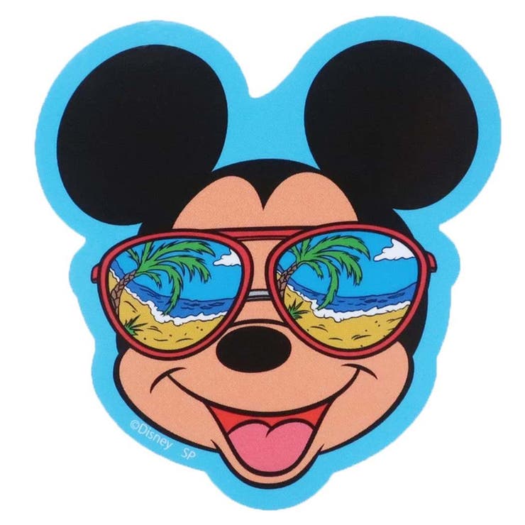 cinemacollection ディズニー ステッカー ダイカット ビニール ステッカー サングラス ミッキーマウス スモールプラネット デコシール 防水 キャラクター グッズ シネマコレクション 文房具