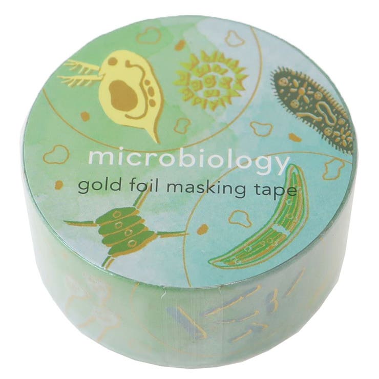cinemacollection STUDY HOLIC マスキングテープ 20mm金箔マステ 微生物学 Green Flash デコレーション..