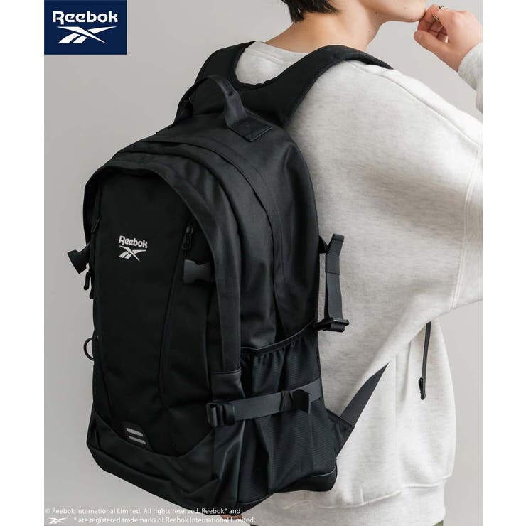 【10％OFFクーポン！3/26(木)1:59まで】Rocky Monroe Reebok バックパック 大容量 リーボック リュック メンズ レディース デイパック 鞄 ロゴ刺繍 A4収納 ノートPC カジュアル ストリート シンプル スポーツ アウト