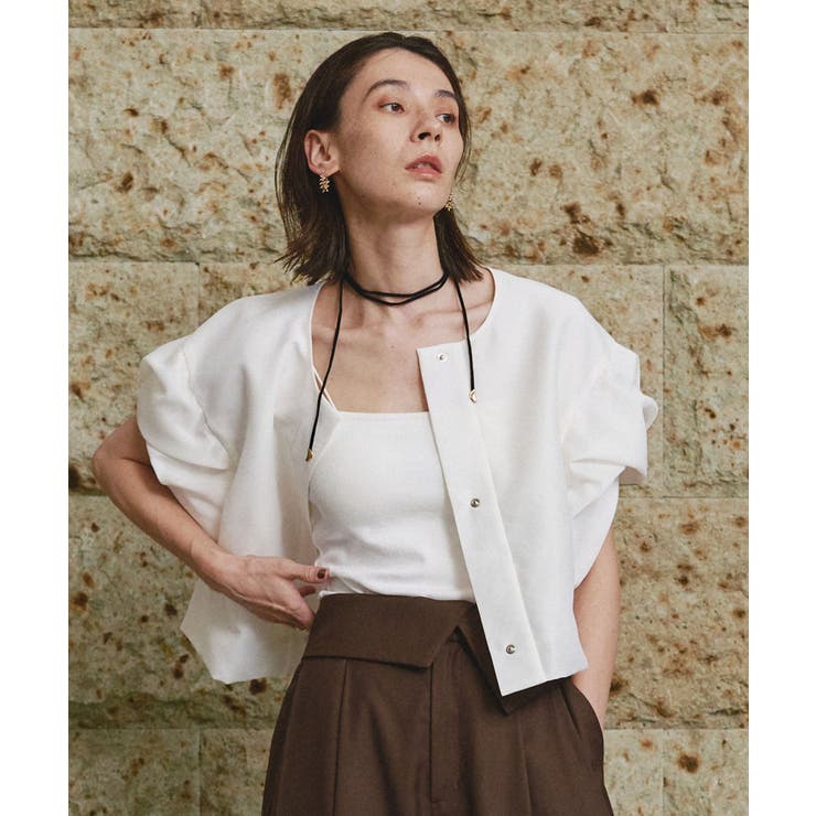 PAL GROUP OUTLET 【CAPRICIEUX LE'MAGE】クルーラーパフBL トップス