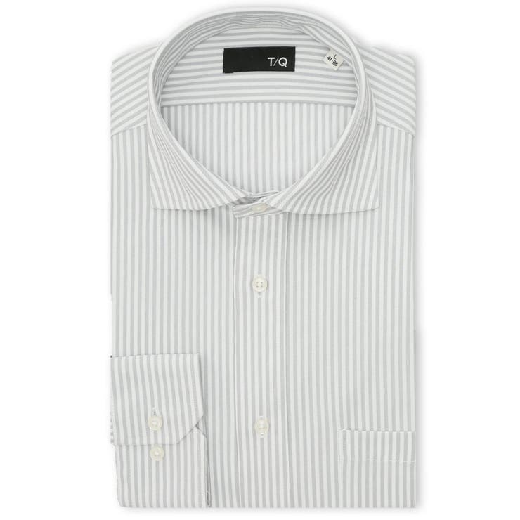 TAKA-Q MEN コンフォートコントロール NEWスタンダードフィット カッタウェイ長袖ニットシャツ スーツ