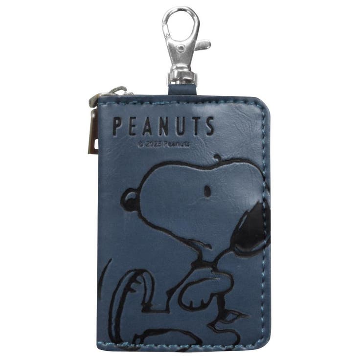 cinemacollection スヌーピー キーケース スマートキーケース ネイビー ピーナッツ 三金商事 MEIHO 鍵入れ 鍵ケース カー用品 キャラクター グッズ 小物
