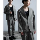 【10%OFFクーポン!11/27(木)1:59まで】improves セットアップ メンズ テーラードジャケット スラックス タックパンツ きれいめ 大人カジ...