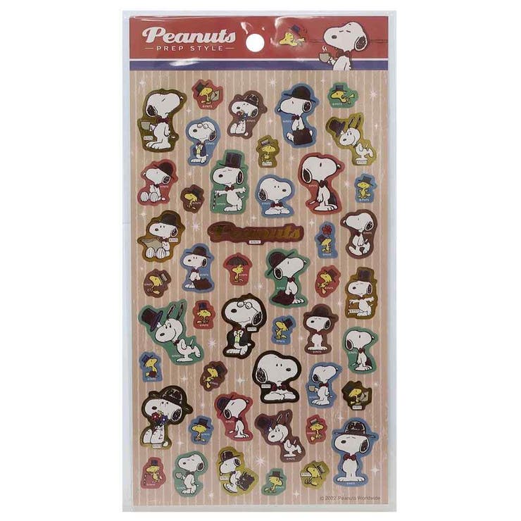 【10％OFFクーポン！11/11 (火)1:59まで】cinemacollection スヌーピー シールシート シール A ピーナッツ 山野紙業 デコレーション デコシール キャラクター グッズ 文房具のサムネイル