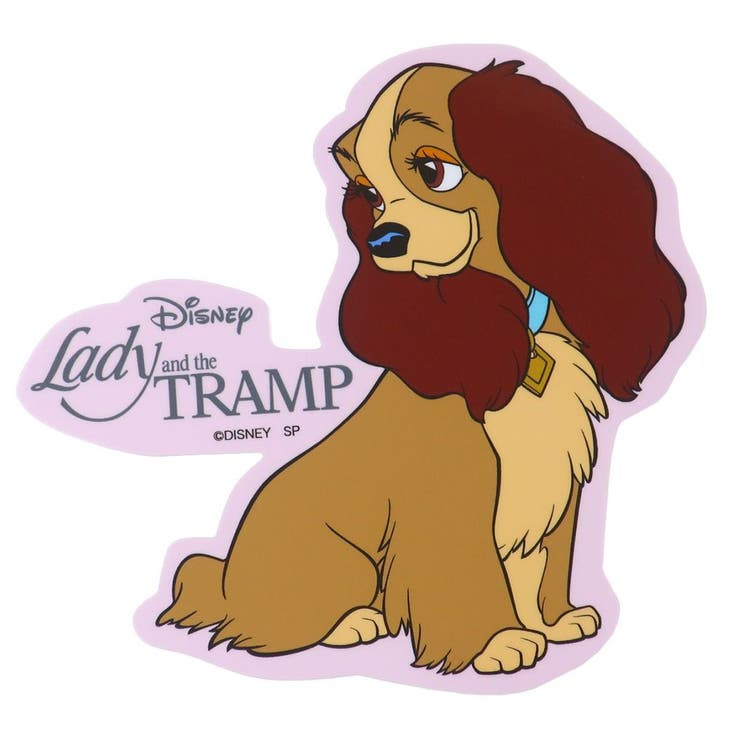 cinemacollection わんわん物語 ビッグシール アウトドアステッカー レディ ディズニー スモールプラネット ビニールステッカー デコシール 耐水性 耐候性 キャラクター グッズ 文房具