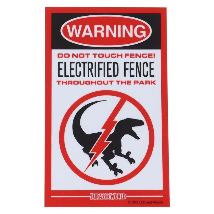 cinemacollection ジュラシックワールド ビッグシール アウトドアステッカー サイン 恐竜 スモールプラネット ビニールステッカー デコシール 耐水性 耐候性 映画キャラクター グッズ 文房具