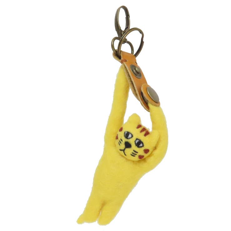 cinemacollection バッグチャーム ネパールフェルト グローブホルダー トラネコ ねこ トモコーポレーシ..