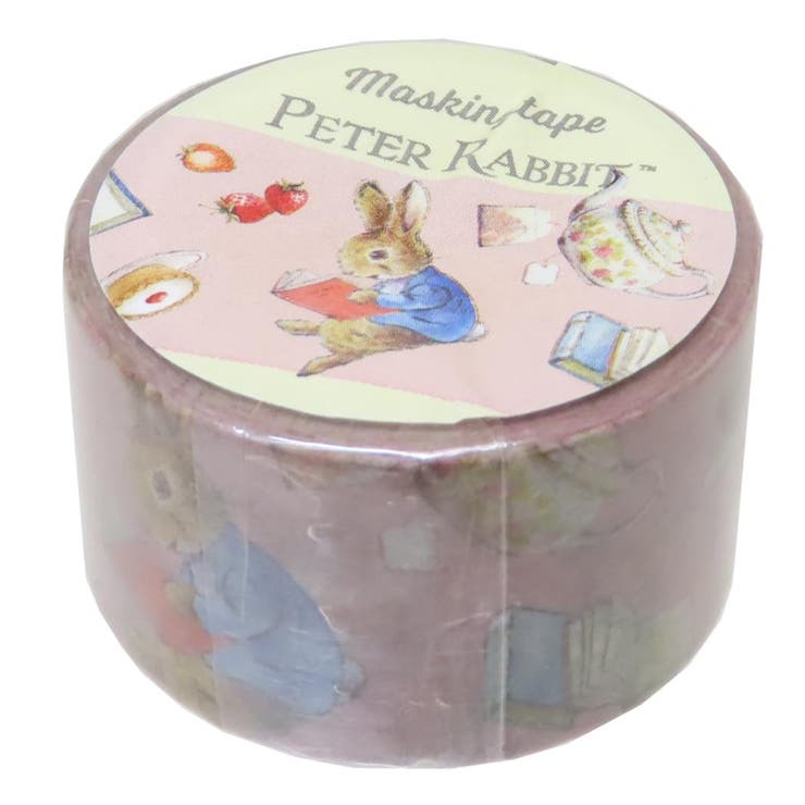 cinemacollection ピーターラビット クラフトテープ マスキングテープ BOOK ピンク S＆C デコテープ 絵本キャラクター グッズ 文房具
