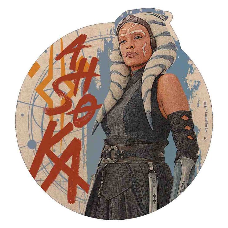 【10％OFFクーポン！2/10(火)1:59まで】cinemacollection スターウォーズ アソーカ ビッグシール クラフトステッカー A STAR WARS インロック コレクション雑貨 キャラクター グッズ 文房具