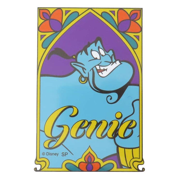 cinemacollection アラジン シール アウトドアステッカー ジーニー スマイル ディズニー スモールプラネット デコシール デコステッカー ギフト キャラクター グッズ 文房具