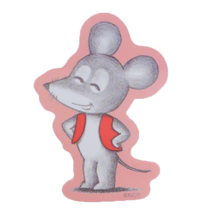 cinemacollection ねずみくんのチョッキ ダイカットシール キャラクターステッカー 笑顔 スモールプラネット ダイカットビニールステッカー デコシール 耐水性 絵本キャラクター グッズ 文房具