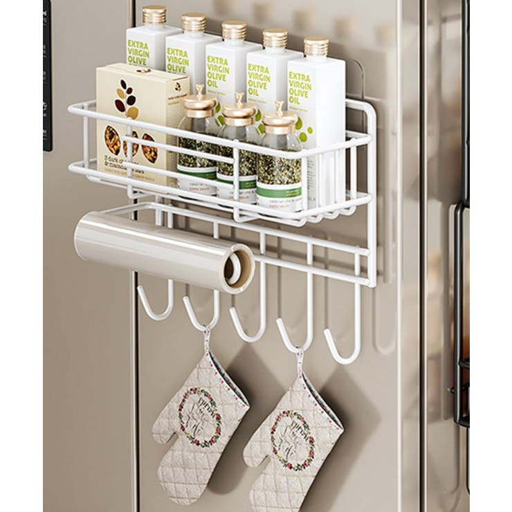aimoha 冷蔵庫吊り下げ多機能収納ラック 寝具・インテリア雑貨