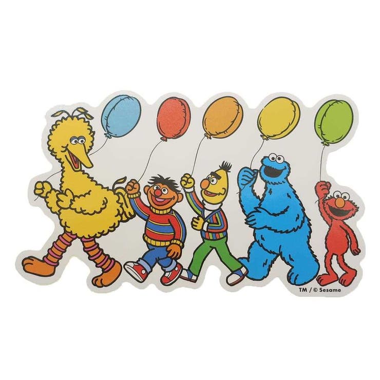 cinemacollection セサミストリート ビッグシール ステッカー 仲間 風船 S&C デコレーション キャラクター グッズ 文房具