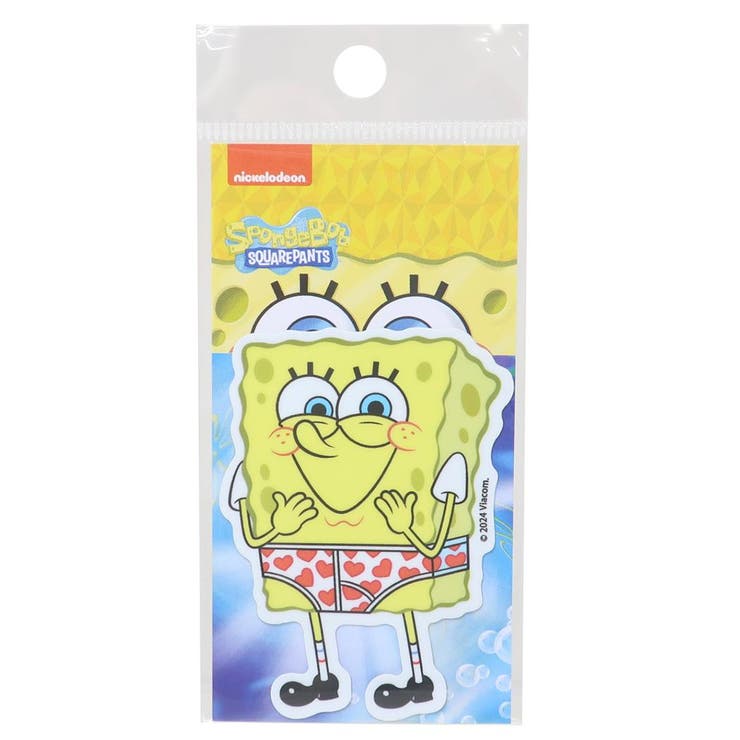 cinemacollection スポンジボブ ビニールシール ダイカットミニステッカー パンツ ゼネラルステッカー 耐水耐光 デコステッカー キャラクター グ...