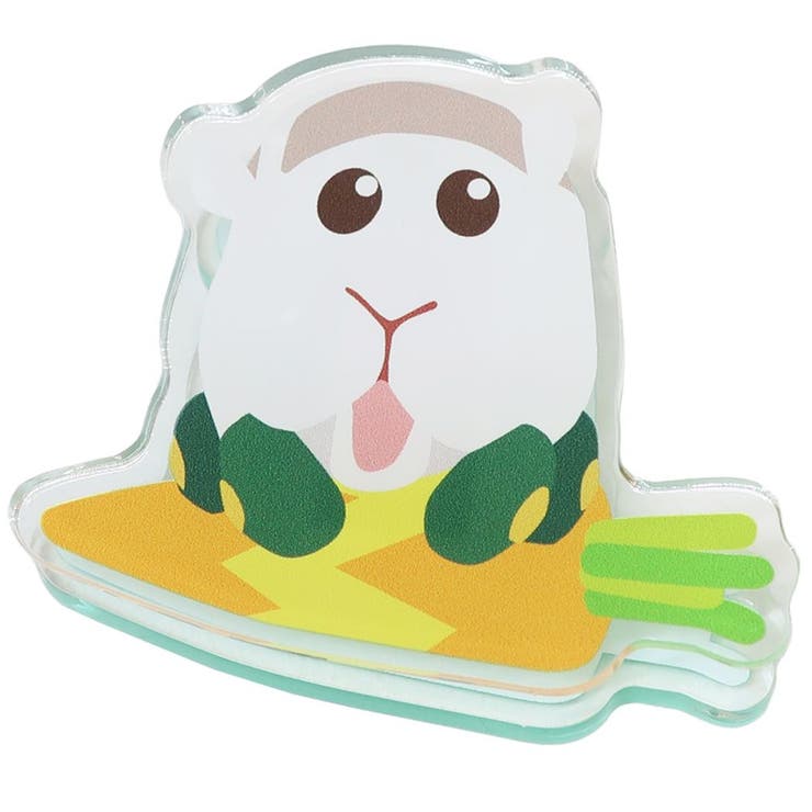 cinemacollection PUIPUIモルカー クリップ アクリルクリップ シロモ マリモクラフト 事務用品 文具 キャラクター グッズ シネマコレクション 文房具