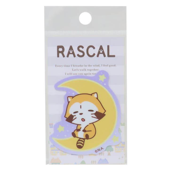 【10％OFFクーポン！2/10(火)1:59まで】cinemacollection あらいぐまラスカル ダイカットシール ダイカットミニステッカー お月さま 世界名作劇場 ゼネラルステッカー 耐水耐光 デコステッカー キャラクター グッズ 文房具