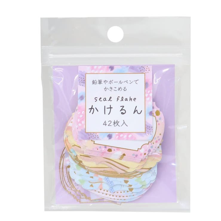 cinemacollection メッセージシール かきこめるシールフレーク かけるん ラベルピンク カミオジャパン ラッピング 伝言 グッズ 文房具