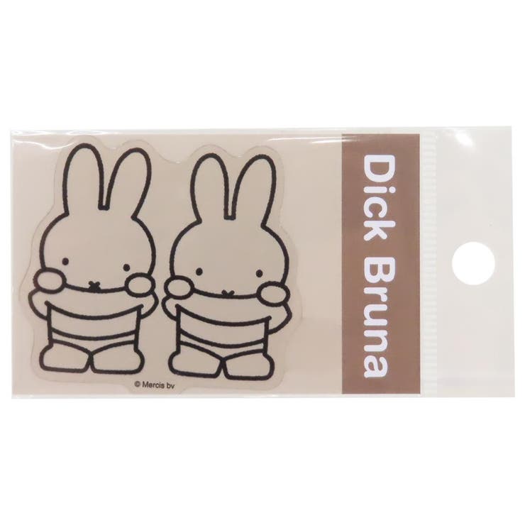 cinemacollection ミッフィー ダイカットシール クリアステッカー ミッフィー&メラニー ディックブルーナ ゼネラルステッカー 耐水耐光 デコステ...