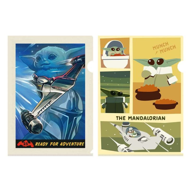 【10％OFFクーポン！2/10(火)1:59まで】cinemacollection スターウォーズ マンダロリアン クリアフォルダー A4シングルクリアファイル2枚セット シーズン3 STAR WARS インロック コレクション文具 キャラクター グッ