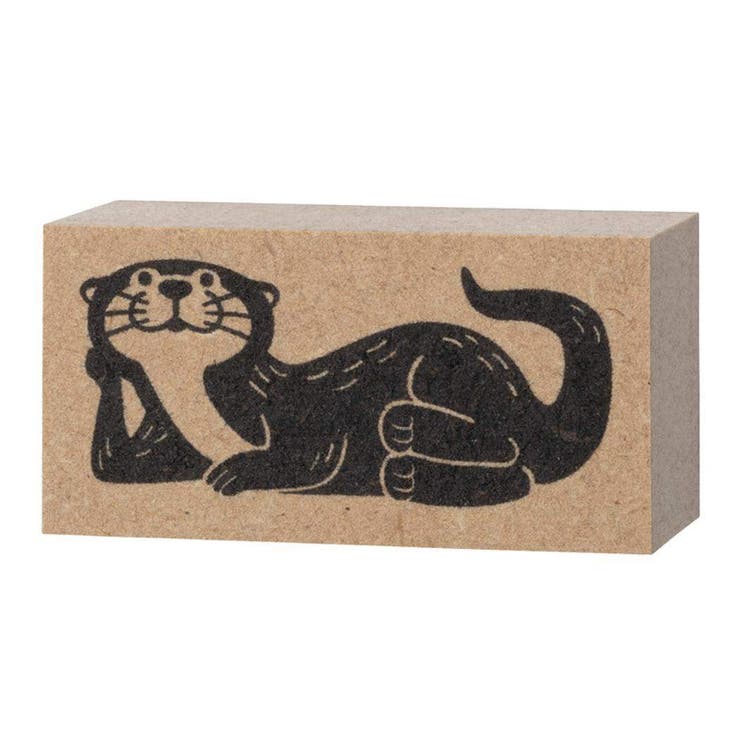 【10％OFFクーポン！1/16(金)1:59まで】cinemacollection ハンコ カワウソスタンプ ねころび デコレ ラッピング プレゼント デコレーション キャラクター グッズ 文房具